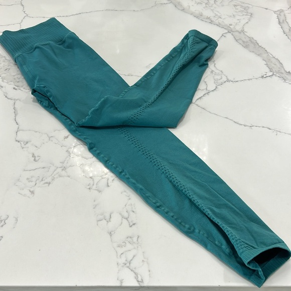 Free People Movement Good Karma Legging. Teal Green High Waist. Size M - Picture 10 of 13